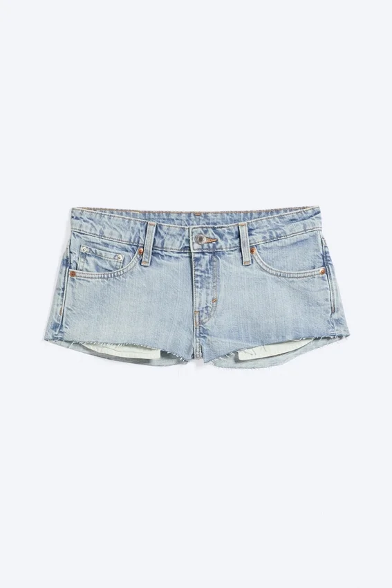 Venus Frayed Low Rise Denim Hotpants – Dream Blue – Light Blue Venus Frayed Low Rise Denim Hotpants – Dream Blue – Light Blue