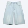 Void Mid Rise Loose Long Denim Shorts – Ghost Blue – Light Blue Void Mid Rise Loose Long Denim Shorts – Ghost Blue – Light Blue