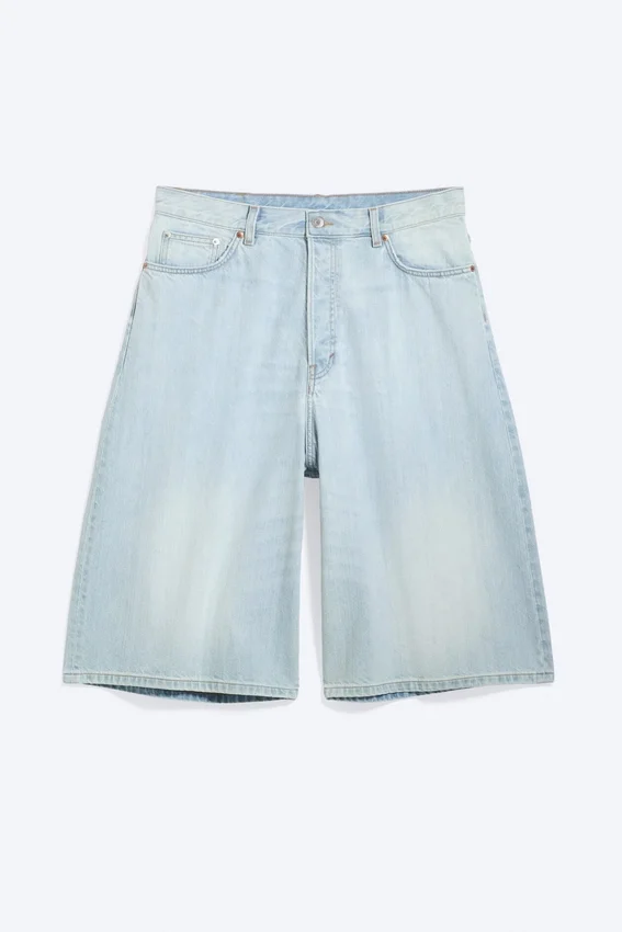 Void Mid Rise Loose Long Denim Shorts – Ghost Blue – Light Blue Void Mid Rise Loose Long Denim Shorts – Ghost Blue – Light Blue