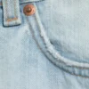 Void Mid Rise Loose Long Denim Shorts – Ghost Blue – Light Blue Void Mid Rise Loose Long Denim Shorts – Ghost Blue – Light Blue