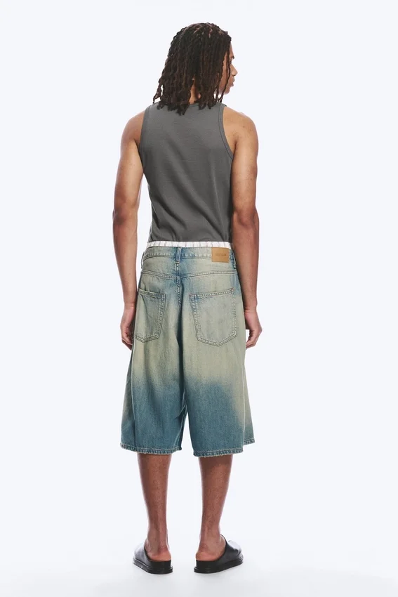 Void Mid Rise Loose Long Denim Shorts – Honey Blue – Light Blue Void Mid Rise Loose Long Denim Shorts – Honey Blue – Light Blue