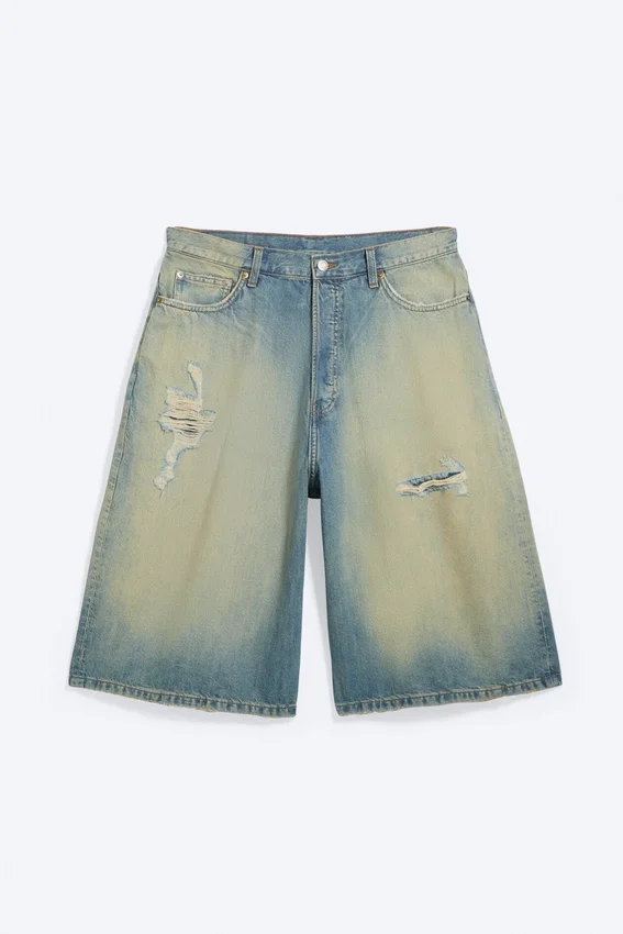Void Mid Rise Loose Long Denim Shorts – Honey Blue – Light Blue Void Mid Rise Loose Long Denim Shorts – Honey Blue – Light Blue
