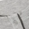 Waffled Long-Sleeved Henley Top – Grey Melange Waffled Long-Sleeved Henley Top – Grey Melange