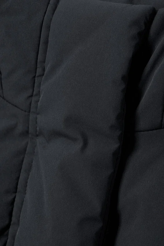 Waisted Puffer Jacket – Dark Blue Waisted Puffer Jacket – Dark Blue