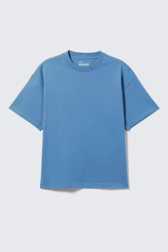 Washed Blue Loose Boxy T-Shirt – Washed Blue Washed Blue Loose Boxy T-Shirt – Washed Blue