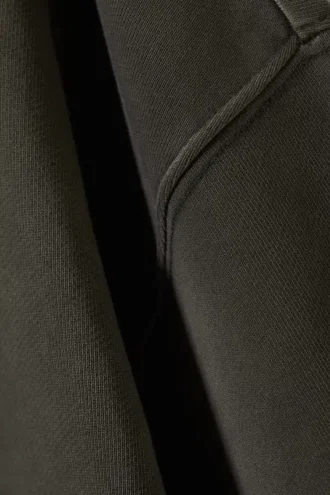 Washed Boxy Zip Hoodie – Washed Dark Grey