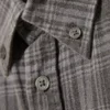Washed Checked Button-Down Flannel Shirt – Checked Washed Grey Washed Checked Button-Down Flannel Shirt – Checked Washed Grey