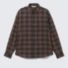 Washed Checked Button-Down Flannel Shirt – Checked Washed Navy/Orange Washed Checked Button-Down Flannel Shirt – Checked Washed Navy/Orange