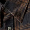 Washed Checked Button-Down Flannel Shirt – Checked Washed Navy/Orange Washed Checked Button-Down Flannel Shirt – Checked Washed Navy/Orange