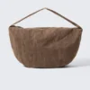 Washed Cotton Crossbody Bag – Dark Brown Washed Cotton Crossbody Bag – Dark Brown