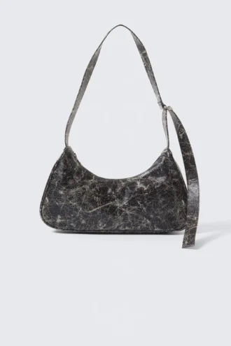 Washed Handbag – Black