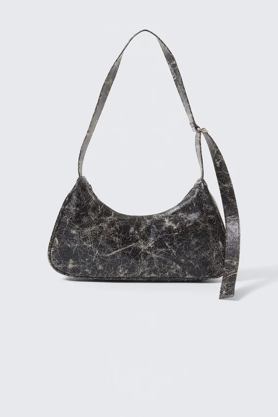 Washed Handbag – Black Washed Handbag – Black