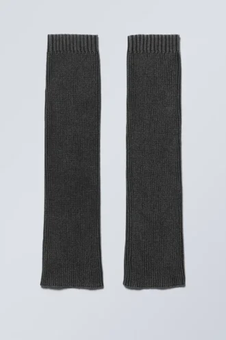 Washed Legwarmers – Black