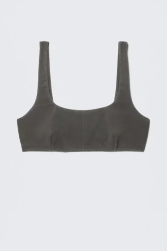 Washed Scooped Soft Bra – Washed Black Washed Scooped Soft Bra – Washed Black