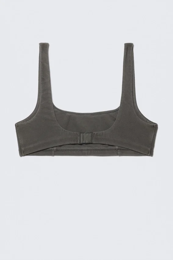 Washed Scooped Soft Bra – Washed Black Washed Scooped Soft Bra – Washed Black