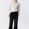 Washed Scuba Sweatpants – Black Washed Scuba Sweatpants – Black