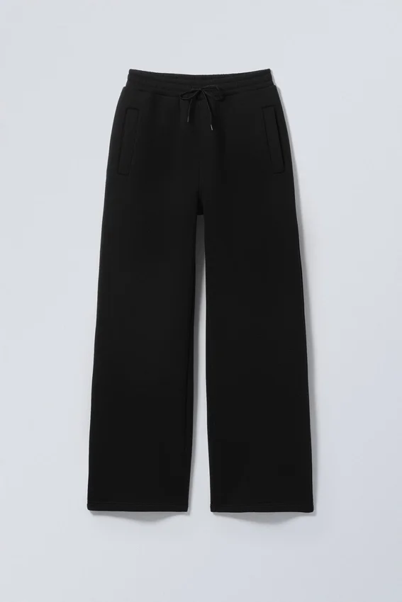 Washed Scuba Sweatpants – Black Washed Scuba Sweatpants – Black