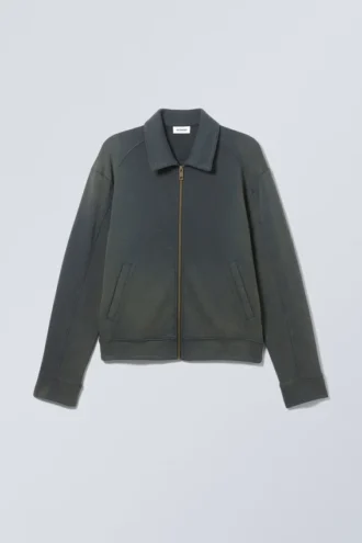 Washed Zip Jacket – Washed Dark Blue