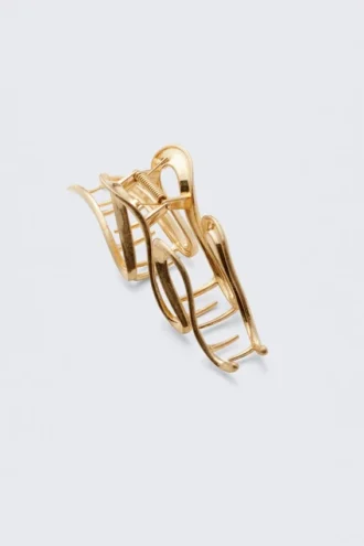 Wavy Hair Clip – Golden