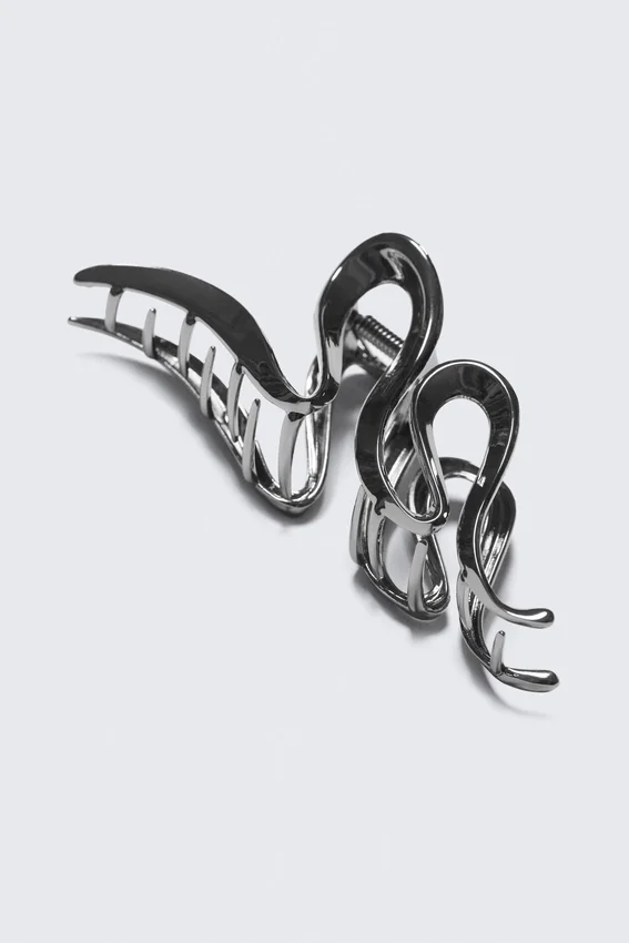Wavy Hair Clip – Silver Wavy Hair Clip – Silver