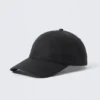 Waxed Cotton Baseball Cap – Black Waxed Cotton Baseball Cap – Black