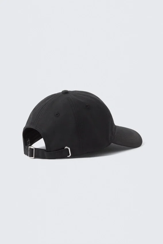 Waxed Cotton Baseball Cap – Black Waxed Cotton Baseball Cap – Black