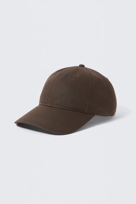 Waxed Cotton Baseball Cap – Dark Brown Waxed Cotton Baseball Cap – Dark Brown