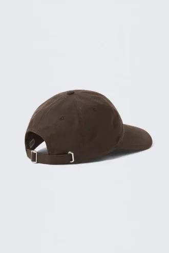Waxed Cotton Baseball Cap – Dark Brown Waxed Cotton Baseball Cap – Dark Brown