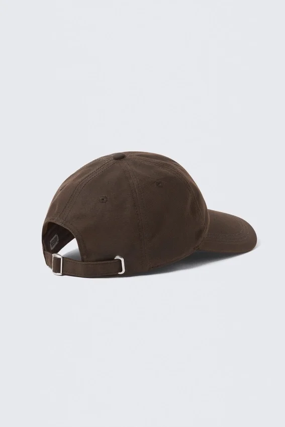 Waxed Cotton Baseball Cap – Dark Brown Waxed Cotton Baseball Cap – Dark Brown