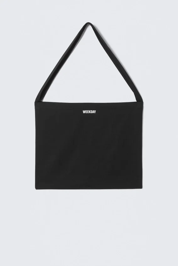 Weekday Canvas Tote Bag – Black Weekday Canvas Tote Bag – Black