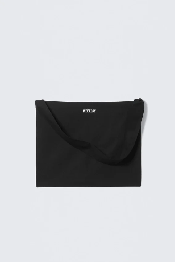 Weekday Canvas Tote Bag – Black Weekday Canvas Tote Bag – Black