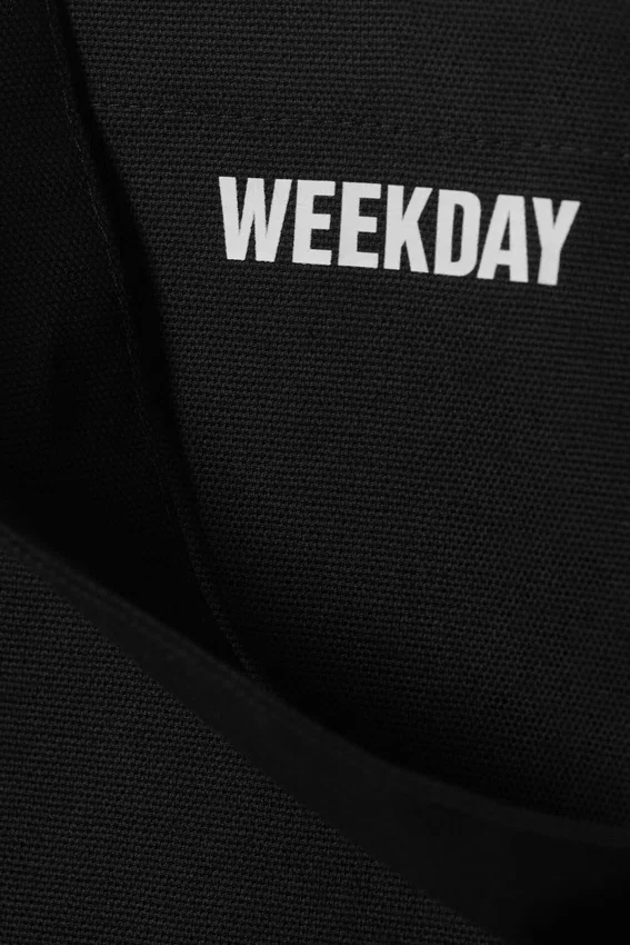 Weekday Canvas Tote Bag – Black Weekday Canvas Tote Bag – Black