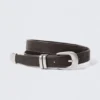 Western Faux Leather Belt – Dark Brown Western Faux Leather Belt – Dark Brown