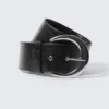 Wide Faux Leather Belt – Dark Navy Blue Wide Faux Leather Belt – Dark Navy Blue