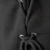 Wide Lace-Up Cotton Sweatpants – Dark Grey Wide Lace-Up Cotton Sweatpants – Dark Grey