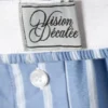 Wide-Leg Cotton Twill Trousers – Striped Blue Wide-Leg Cotton Twill Trousers – Striped Blue