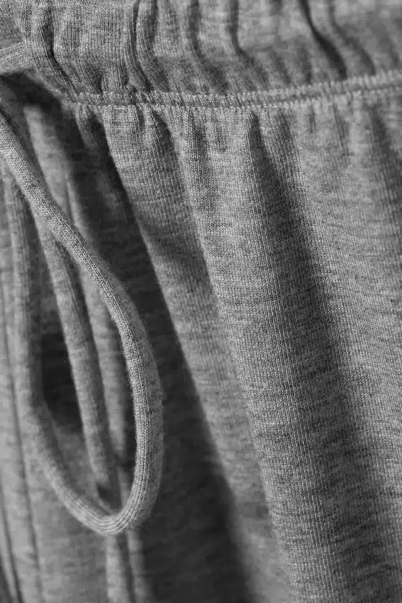 Wide-Leg Pull-On Lyocell Trousers – Grey Melange Wide-Leg Pull-On Lyocell Trousers – Grey Melange