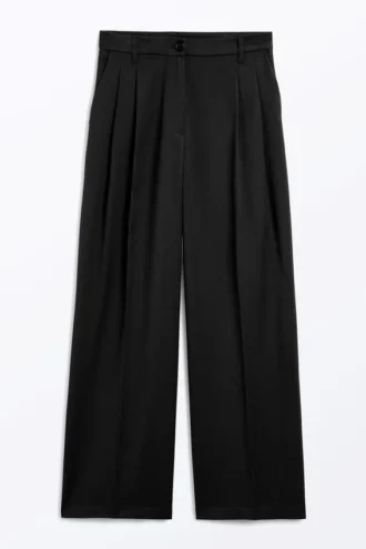 Wide Leg Trousers – Black