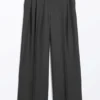 Wide Leg Trousers – Dark Grey Wide Leg Trousers – Dark Grey