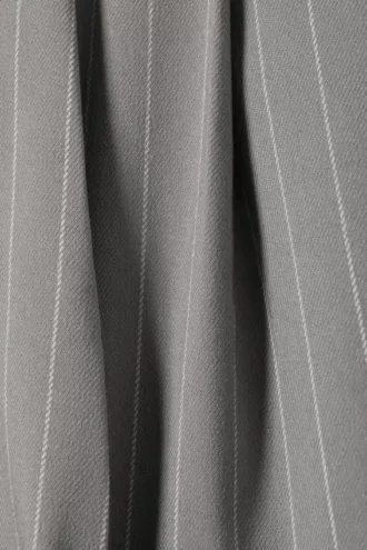 Wide Leg Trousers – Striped Grey
