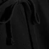 Wide Lounge Cotton Trousers – Black