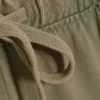 Wide Lounge Cotton Trousers – Dusty Khaki Green Wide Lounge Cotton Trousers – Dusty Khaki Green
