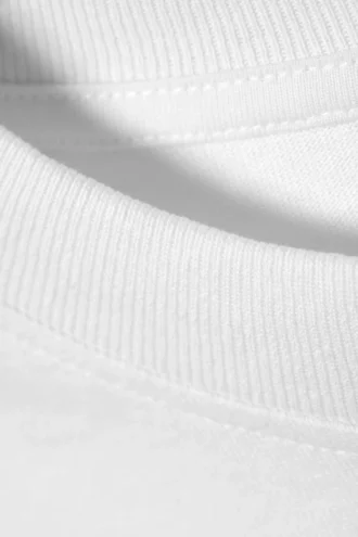 Wide Oversized Long-Sleeved T-Shirt – White