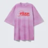 Wide Oversized Printed T-Shirt – Light Lilac – Deep Dreams Wide Oversized Printed T-Shirt – Light Lilac – Deep Dreams