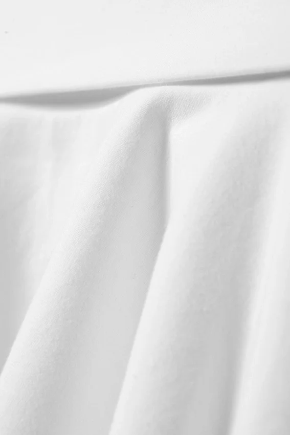 Wide Waist Cotton Mini Skirt – White Wide Waist Cotton Mini Skirt – White