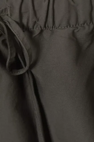 Wide Washed Pull-On Shorts – Dark Mole