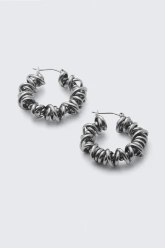 Wired Earrings – Silver
