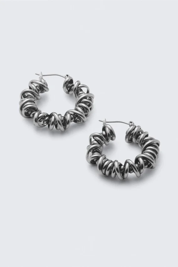 Wired Earrings – Silver Wired Earrings – Silver