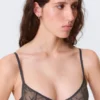 Wired Swirly Lace Bra – Dark Grey Wired Swirly Lace Bra – Dark Grey