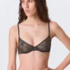 Wired Swirly Lace Bra – Dark Grey Wired Swirly Lace Bra – Dark Grey